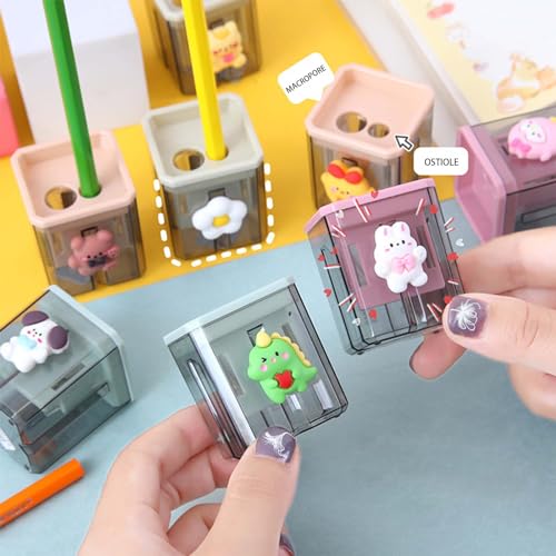 2PCS Pencil Sharpener, 2PCS Pencil Sharpener, Lip Liner Sharpener, sharpened Pencil, Children's Pencil, Office Supplies, School Supplies, School Halloween Gifts, Christmas Gifts (Xiaobai) - style: Xiaobai