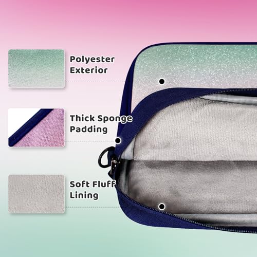 Choco Mocha Kids Tablet Sleeve Bag for Boys & Girls, (10-12.5Inch) - color: Glitter-rainbow 12.5inch, size: 12.5inch(12.5 x 9.8 x 1.3)