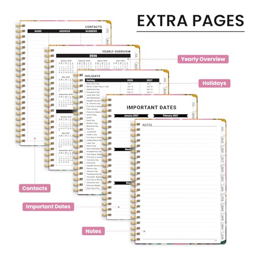 Planner 2026-2027, Academic Planner Weekly and Monthly, Jul 2026 - Jun 2027, Spiral Bound School Planning Tool with Tabs and Pocket, Perfect for Students & Teacher, 6.3" x 8.5", Fox Hollow - color: L-Fox Hollow, size: 6.3"x8.5" (A5)