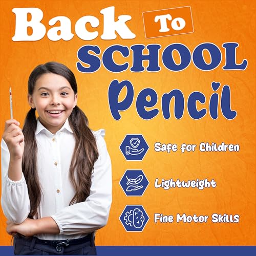 4E's Novelty 32 Pack Welcome Back to School Pencils for Kids for First Day of School Gifts from Teacher to Students, Inspirational Motivational Pencil Classroom Reward