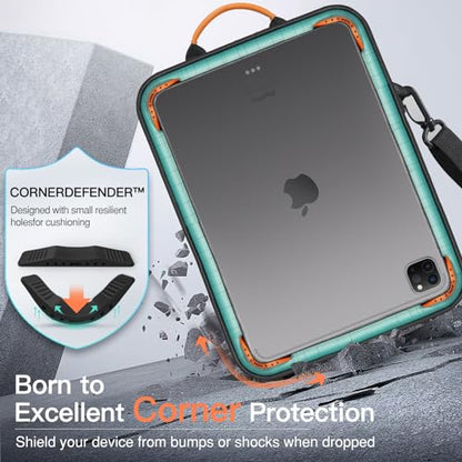 MoKo 13 Inch Tablet Sleeve Bag Carrying Case with Shoulder Strap Handle | Fits iPad Pro 13-inch M5, iPad Air 13-inch M4/M3, iPad Pro 12.9 M2/M1 and Galaxy Tab S8+/S9+ 12.4, Black &Gray - color: Black & Gray, size: 12.9 inch