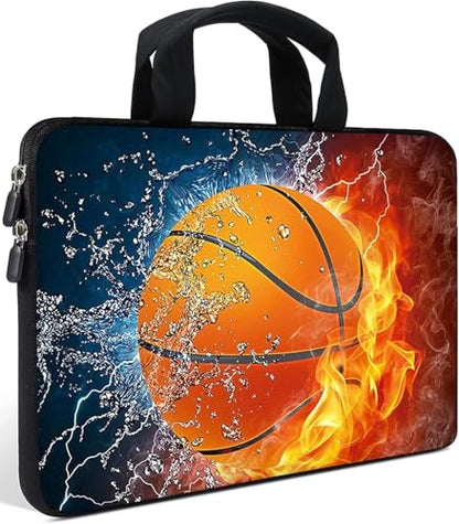 Laptop Sleeve Case 11.6" 12.1 Inch Neoprene Laptop Sleeve/Notebook Computer Case/Chromebook Case/Carrying Bag (Fire Basketball) - color: Fire basketball