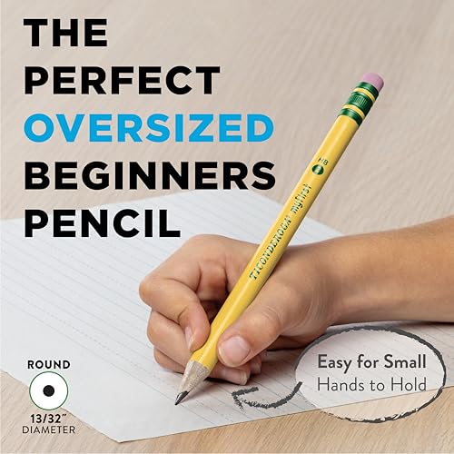 Ticonderoga® Beginners' Elementary Pencils, With Eraser, #2 Lead, Yellow Barrel, Pack Of 12 - size: 1 Count (Pack of 12)