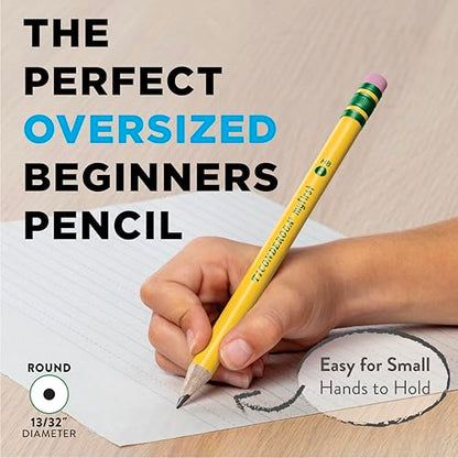 Ticonderoga® Beginners' Elementary Pencils, With Eraser, #2 Lead, Yellow Barrel, Pack Of 12 - size: 1 Count (Pack of 12)