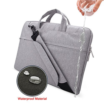 Lacdo 13 Inch Laptop Shoulder Bag Sleeve Case for 13 inch MacBook Pro 2012-2015/13 inch MacBook Air A1466 A1369 2010-2017 / Lenovo HP Dell Acer ASUS Chromebook 13, 13.8 inch Surface Laptop 7, Gray - color: Gray, size: Older MacBook Air Pro & 13 Inches