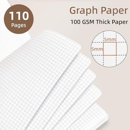 Cute Spiral Notebook journal A4 Aesthetic Pretty Design for Women Girls Kawaii with Pocket, 8.5 x 11 inch, Graph, Cat Garden - color: Cat Garden, style: Graph