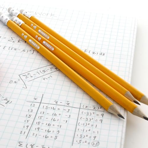 BAZIC PRODUCTS #2 Triangle Pre-Sharpened Yellow Pencils, 12 Count, 4-Pack | smooth HB lead, Triangular grip barrel, school, tests, handwriting practice, homework - size: 4-Pack