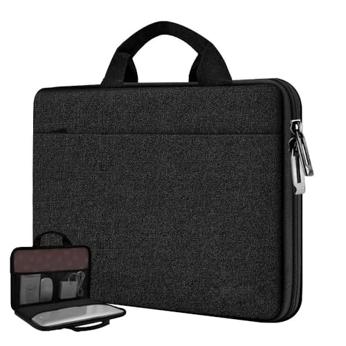 Hseok Laptop Case 13.3-14 Inch Sleeve,TSA Shockproof Computer Handbag,Compatible with MacBook Neo/Pro 14 M5/M4/M3/M2/M1,All Models 13.3" MacBook Air/Pro,XPS 13/14,Most 13-14 Notebooks,Black - color: Black