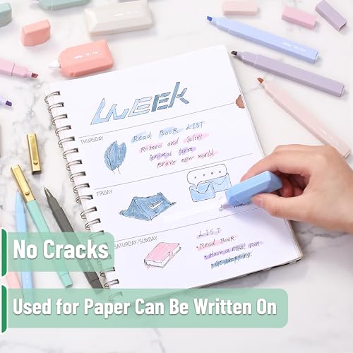 Mr. Pen- Aesthetic Highlighters and Ballpoint Pens No Bleed, 17 Pack | Aesthetic Correction Tapes, Bible Highlighters and Pens No Bleed, Fast Dry and No Smear for Bible Journaling, School Supplies