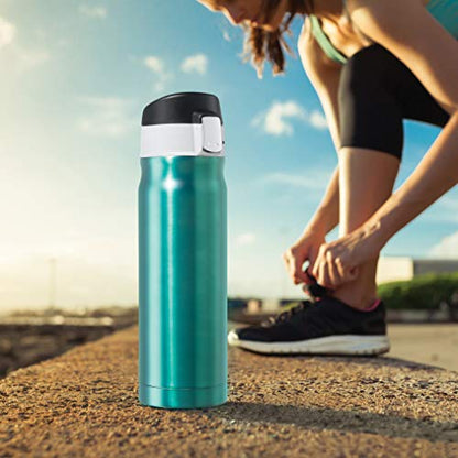 OGGI Caliber Stainless Steel Travel Water Bottle- Insulated Coffee Mug, Metal Water Bottle, Sports Bottle, Water Flask, Travel Bottles, 17oz, Champagne - color: Champagne