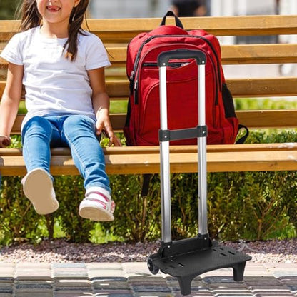 Backpack Hand Truck, Compact Portable Backpack Trolley, Luggage Cart, Foldable Wheeled Hand Trolley, Style B (2 Wheel Black) - color: Style B (2 Wheel Black)