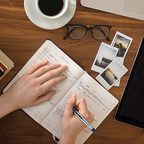 Pilot Precise V5 RT Refillable & Retractable Rollerball Pens, Extra Fine Point Pens 0.5 mm, Black, Pack of 6 - Ideal for School, Journaling & Office Writing - size: 6 Count (Pack of 1)
