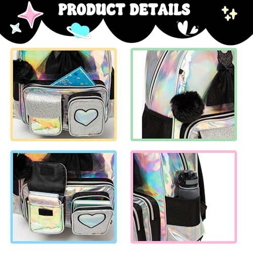 Meetbelify Rolling Backpack for Girls Backpack with Wheels for Elementary Student Kids School Bag with Lunch Box Pencil Case for Girls Ages 6-8 Years Old Black - color: Black 01