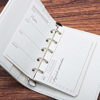 3 Pack A8 Refill Paper Loose Leaf Paper 120 Sheets Refillable Planner Binder Paper M5-5 Hole Mini Binder Paper 2.64''x4.09'' Filler Paper Vertical Line&To Do List&Weekly Plan - color: Vertical Line&To Do List&Weekly Plan