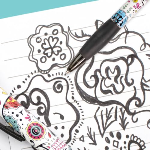 Sugar Skull Smens - Patented Gourmet Scented Pens, Black Ink, Medium Point - 8 Count - color: Sugar Skull (8 Count)