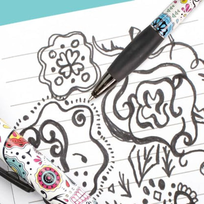 Sugar Skull Smens - Patented Gourmet Scented Pens, Black Ink, Medium Point - 8 Count - color: Sugar Skull (8 Count)