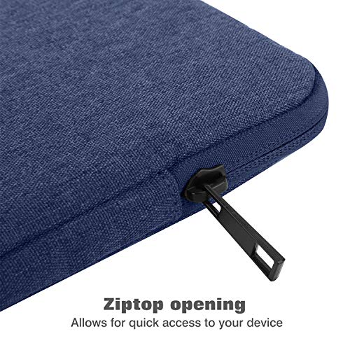 MoKo 7-8 Inch Tablet Sleeve Bag, Polyester Pouch Cover Case Fits iPad mini (A17 Pro) 8.3" 2024, iPad mini 6/5/4/3/2/1, Samsung Galaxy Tab S2 8.0, Tab A 8.0, ZenPad Z8s 7.9,Navy Blue - color: Navy Blue, size: 7-8 inch