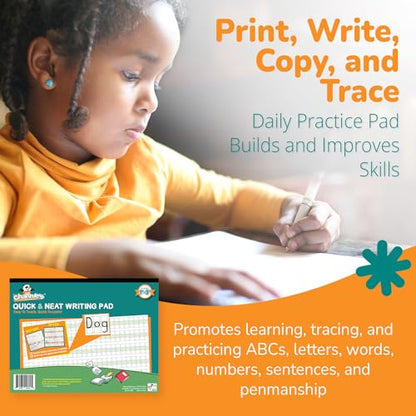 Channie's Visual Handwriting Workbooks 2 Pak! for 1st - 3rd grades 80 pages 8 x 11.5 Quick Improvement with visual guidance - size: 8 x 11.5 inches (2 Pack)