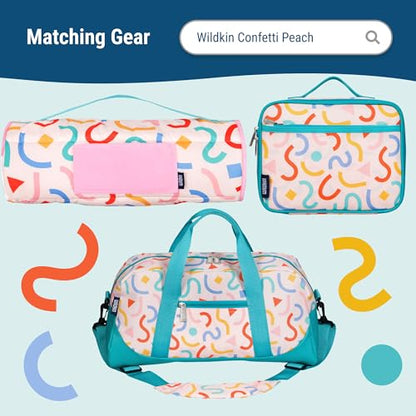 Wildkin 12 Inch Toddler Backpack for Kids, Confetti Peach | Ages 3-7, lightweight toddler backpack for daycare, preschool, and travel - color: Confetti Peach