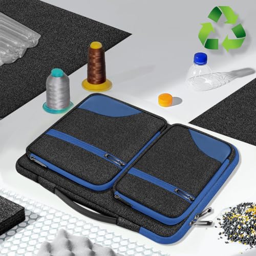 ZINZ 360 Protective Laptop Case 15" 15.6" 16" Sleeve, Water-Resistant Handbag with Straps Compatible with 16" MacBook Neo, MacBook Pro Air 16"/15", XPS 16" and Most 15" 15.6" 16" Notebooks,B01BL02 - color: B01bl02, size: 15"-16"