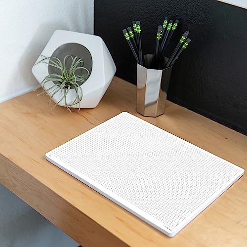 Notsu Graph Notepads 8.5 x 11 inch, 2 Pack | Minimalist Graphing Memo Mouse Pads with Premium Thick Paper, Letter Size - size: 8.5" x 11", style: Graph Paper