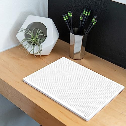 Notsu Graph Notepads 8.5 x 11 inch, 2 Pack | Minimalist Graphing Memo Mouse Pads with Premium Thick Paper, Letter Size - size: 8.5" x 11", style: Graph Paper