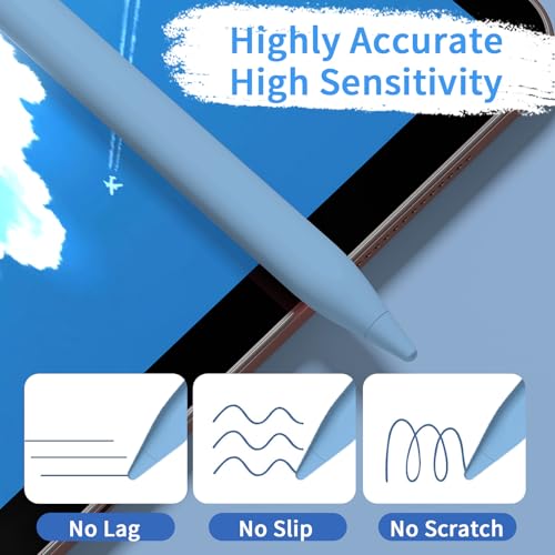 Stylus Pens for Touch Screens, Universal Fine Point iPad Pencil with Magnetic Adsorption Compatible with iPhone/iPad/Samsung/Android/Tablet & Other Touch Screens (Blue) - color: blue
