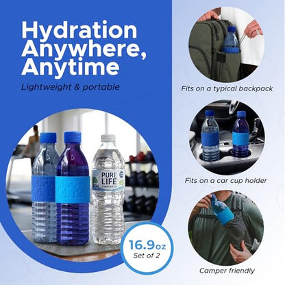 Copco Hydra Water Bottle 16.9 oz - Navy & Blue, Set of 2 - color: Navy/Blue