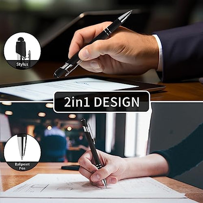 Personalized 15 Pack Motivational Pen Set Stylus Pens Ballpoint | Designed with Inspirational Quotes Retractable Pens for Office School Supplies, Encouragement Gifts for Women Men, Black - color: Black, style: Positive