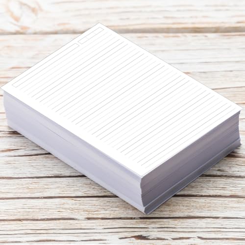 (3-Pack) Unpunched Lined Refill Paper - A5 Loose Leaf Paper for Ring Binder/Discbound Notebook Planner Inserts, 300 Sheets/600 Pages,100gsm Ruled White Pages, 5.8" x 8.25” - size: 5.8" x 8.25" - Unpunched, style: 300 Sheets
