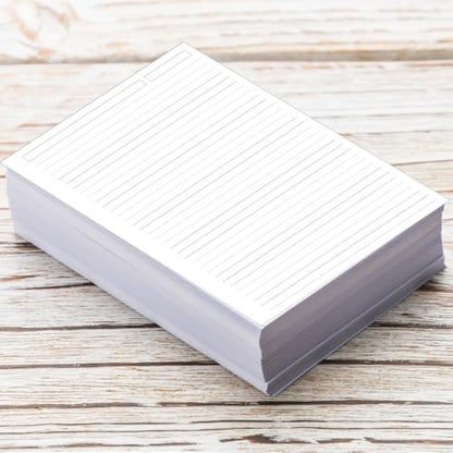 (3-Pack) Unpunched Lined Refill Paper - A5 Loose Leaf Paper for Ring Binder/Discbound Notebook Planner Inserts, 300 Sheets/600 Pages,100gsm Ruled White Pages, 5.8" x 8.25” - size: 5.8" x 8.25" - Unpunched, style: 300 Sheets
