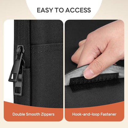 Dadanism Laptop Sleeve for MacBook Neo 13inch 2026 with A18 Pro Chip, Black | Protective Laptop Case with Soft Lining for MacBook Air 13-inch with M5 Chip 2026, Slim Travel Sleeve with Accessories Pocket - color: Black