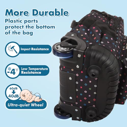 Tilami Rolling Backpack for Kids 18 inch Boys and Girls Laptop Backpack,Colors - color: Colors