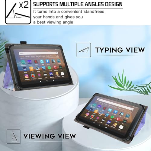 Universal 10 10.1 Inch Android Tablet Case,Slim Folding Stand Cover for All 9"-10.5" Touchscreen Tablet Case with Stylus Pen Holder,Flower 05 - color: Flower 05