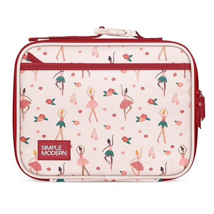 Simple Modern Kids Lunch Box & Insulated Lunch Bag for School | Ballerina | Hadley Cute Lunch Box for Girls, Boys, Toddlers | Fits Bento Box, Lunch Containers | Small Lunch Bag | Pink Ballerina - color: -Pink Ballerina