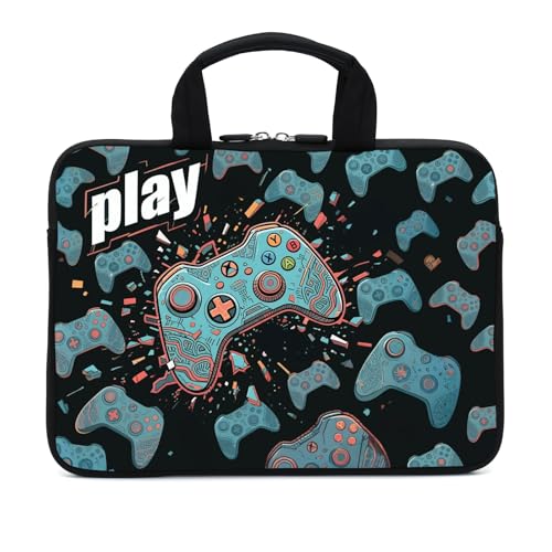 AMARY Laptop Sleeves 11.6" 12" Laptop Handle Bag Neoprene Notebook Carrying Pouch Chromebook Sleeves case (Games-1) - color: Games-1