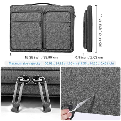 ZINZ 360 Protective Laptop Case 15" 15.6" 16" Sleeve, Water-Resistant Handbag with Straps Compatible with 16" MacBook Neo, MacBook Pro Air 16"/15", XPS 16" and Most 15" 15.6" 16" Notebooks,G01Y01 - color: G01y01, size: 15"-16"