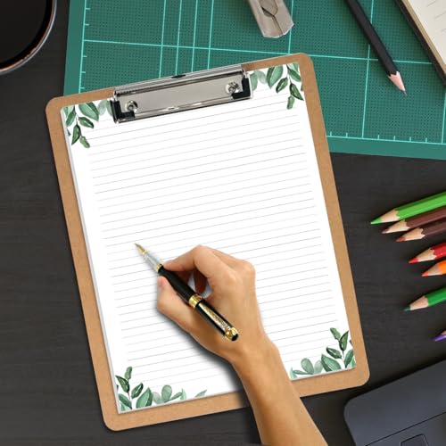 Stationery Lined Paper, Letter Size Unpunched Ruled Filler Paper, 100Sheets/200Pages Loose-Leaf Line, 100gsm, 8.5'' x 11'', Leaf - size: 100 Sheets, style: Unpunched