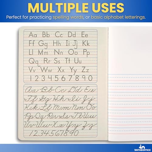 1InTheOffice Primary Composition Notebook, 7 1/2" x 9 3/4", Unruled/Primary Ruled, 100 Sheets (6 Pack)