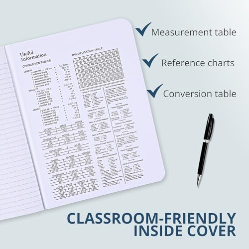 ROARING SPRING Hard Cover Composition Notebook, 48 Pack, Black Marble Comp Book, 9.75″ x 7.5″, College-Ruled with Margin, 80 Sheets (160 Pages), Made in USA