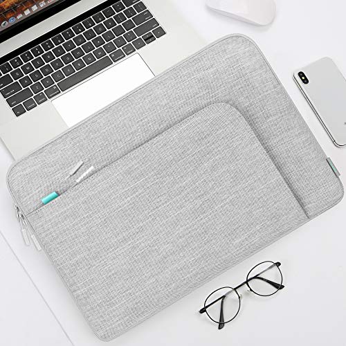 Lacdo Laptop Sleeve Case for 16 inch New MacBook Pro M5 Pro/Max A3428 A3429 (2026), M4/M3/M2/M1 Pro/Max A3403 A3186 A2991 A2780 A2485 A2141 2024-2019 | 15" Surface Laptop 7/6/5/4/3 Computer Bag, Gray - color: Gray, size: New MacBook Pro 15/16 Inch