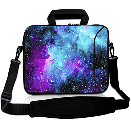 RICHEN 10 inch Messenger Bag Carring Case Sleeve with Handle Accessory Pocket Fits 7 to 10-Inch Laptops/Notebook/ebooks/Kids Tablet/Pad (7-10.2 inch, Galaxy) - color: Galaxy, size: 7-10.2 inch
