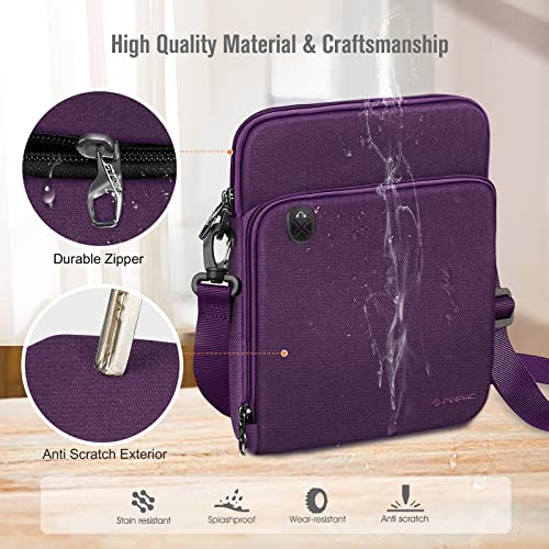 FINTIE 11 Inch Tablet Sleeve Case, Briefcase Shoulder Bag for 11" iPad (A16) 2025, Air M3 M2 2025/2024, 10.9" iPad 10th Gen, 10.9" Air 5/4, Galaxy Tab, Purple - color: Purple