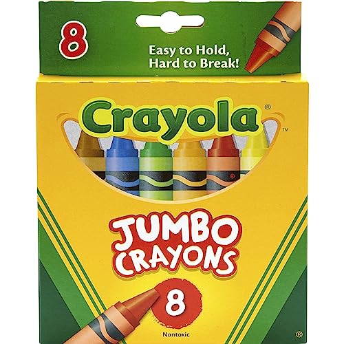 Crayola Jumbo Crayons, 8 Toddler Crayons, Assorted Colors