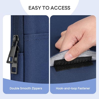 Dadanism Laptop Sleeve for MacBook Neo 13inch 2026 with A18 Pro Chip,Indigo | Protective Laptop Case with Soft Lining for MacBook Air 13-inch with M5 Chip 2026, Slim Travel Sleeve with Accessories Pocket - color: Indigo