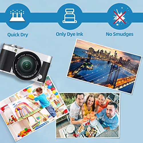 Uinkit Double Sided Glossy Photo Paper 8.5 x 11, 100 Sheets, 37 lb / 140gsm / 6.5mil, Thin Inkjet Paper for Dye Ink, Fast Dry for Brochures, Flyers, Menus, Chip Bags & Craft Prints - size: 8.5 x 11 x Glossy