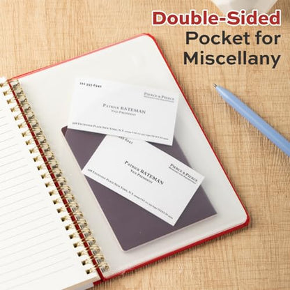 deli Red Lined Spiral Journal Notebook, 160 Pages, A5 (5.5"x8") Hardcover Writing Notebook, College Ruled Spiral Bound Journal for Women & Men - Perfect for Work, School, Office & Note Taking - color: Red