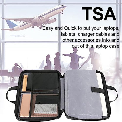 Ytonet Laptop Sleeve Case 16 Inch, Slim Laptop Cover with Handle | Laptop bag Compatible with MacBook Pro HP Dell Lenovo Asus Notebooks, TSA Protective Computer Carrying Case, Black - color: Charcoal Black, size: 16 inch