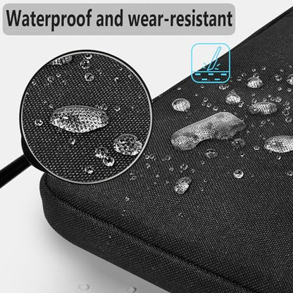 Hseok Laptop Shoulder Bag 13-14 inch Shockproof Water-Resistant HandBag with Small Case Compatible with MacBook Pro/Neo 14" M5/M4/M3/M2/M1, Mac Air/Pro 13.3", XPS 13/14, Most 13"-14" PC,Black - color: Black, size: 13"-14"