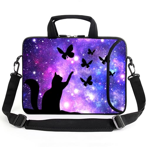15" laptop sleeve laptop bag chromebook case adjustable shoulder strap with handle accessory pocket for men women (RYD-15-14) - color: Ryd-15-14